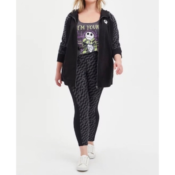🆕 Jack Skellington Legging 3 3X 22-24 NBC Torrid NWT Nightmare Before Christmas - Picture 3 of 6